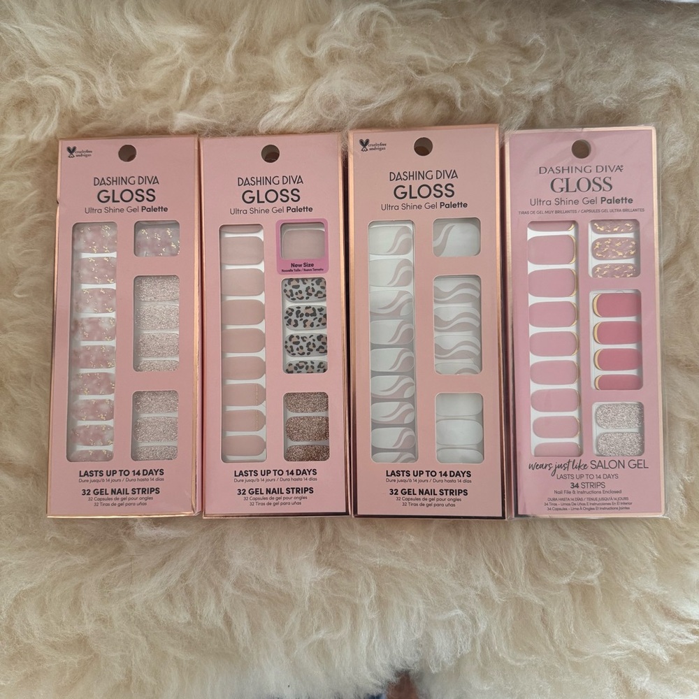(SOLD) Dashing Diva Gloss Gel Nail Strips Set
